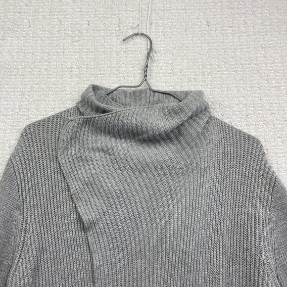 Banana Republic Cardigan Shawl Open Front Ribbed Knit Womens Sz Small Grey - Picture 2 of 12